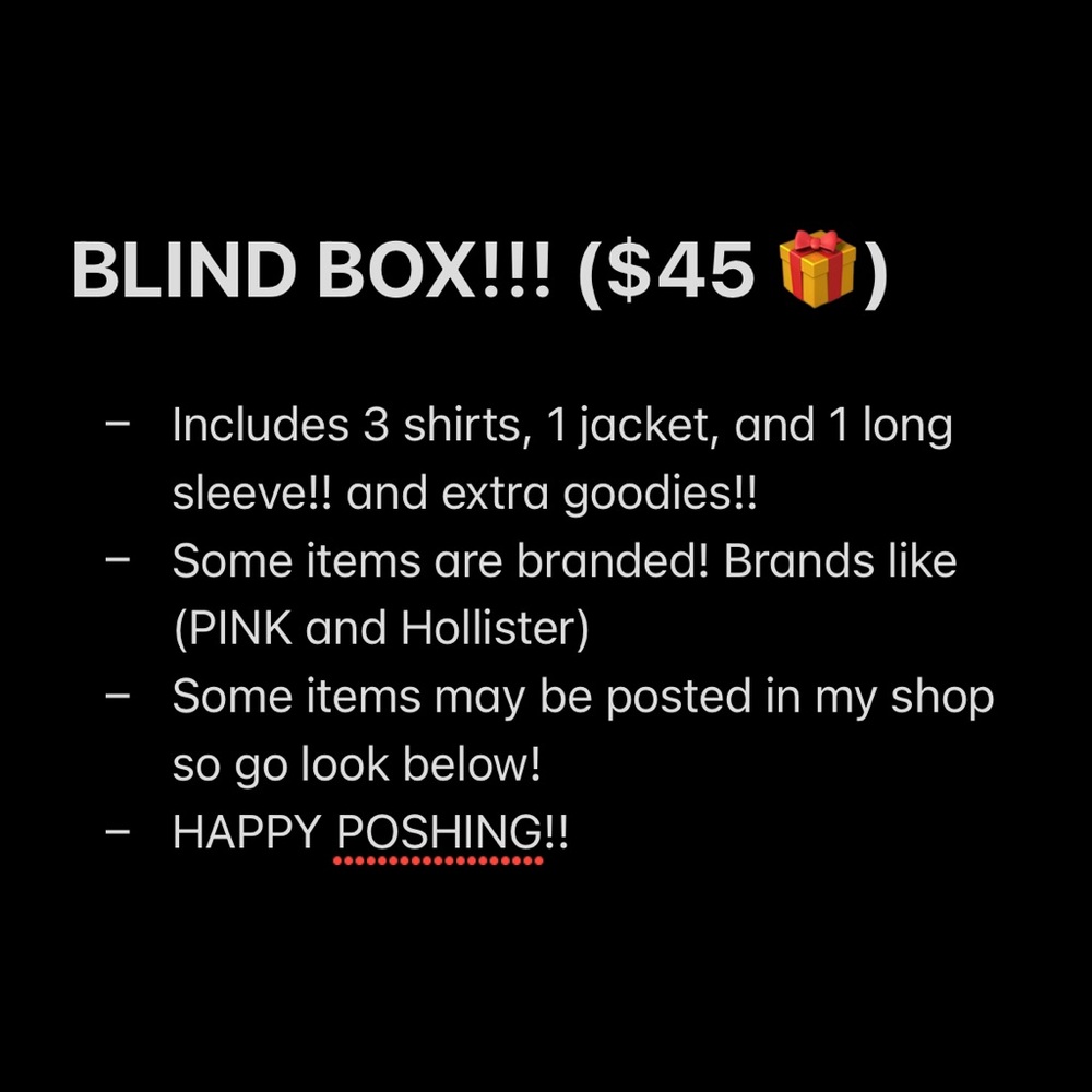 BLIND CLOTHING BOX!